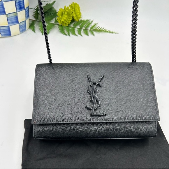 Yves Saint Laurent Handbags - Women’s YSL Kate pebble grain Crossbody bag made in Italy